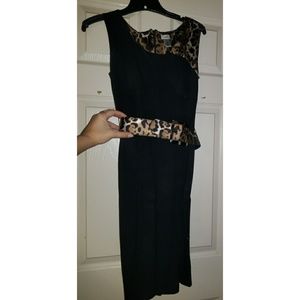 Cache leopard print dress